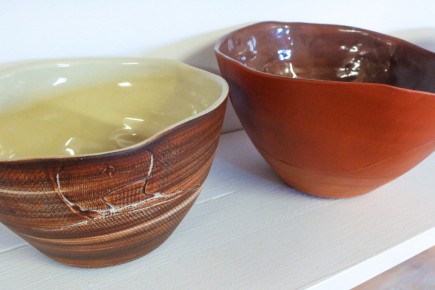 Bol en céramique - "à la plaque"