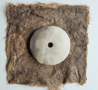 Disque bi en céramique, poli et enfumé