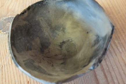 Bol - céramique "enfumée"