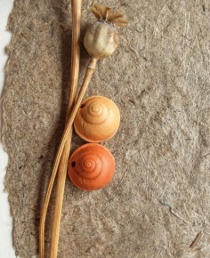Escargots... perle en céramique et terre sigillée