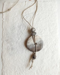 collier céramique enfumée